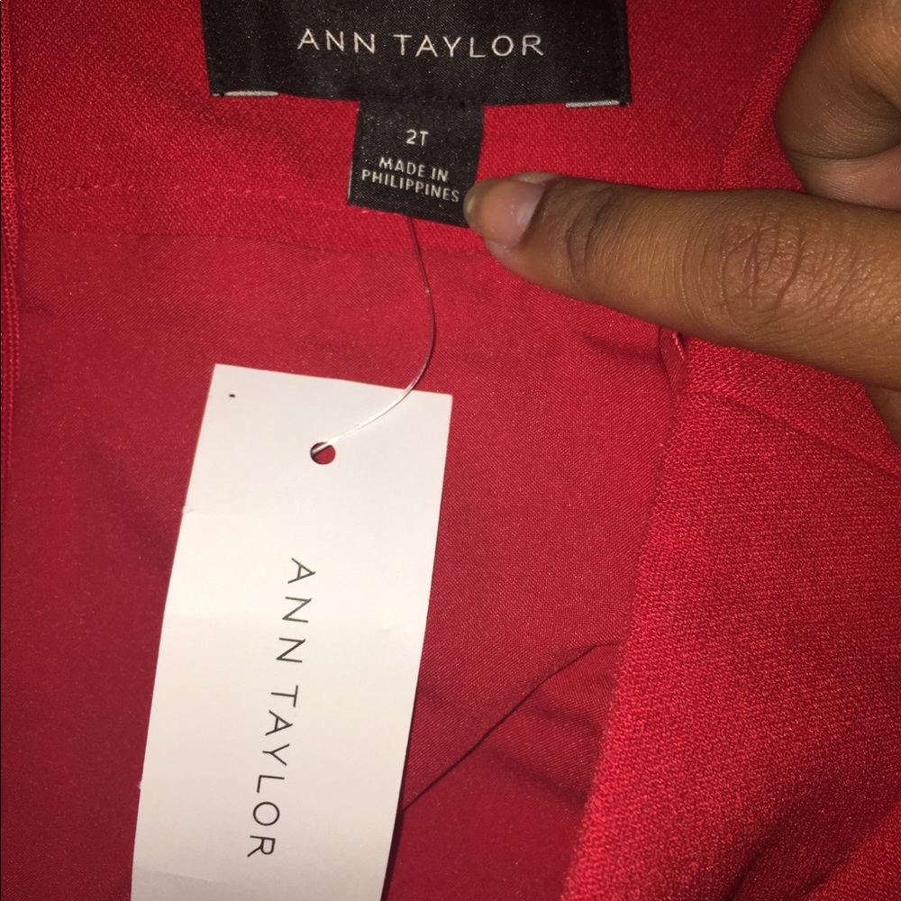 Ann Taylor Red Skirt